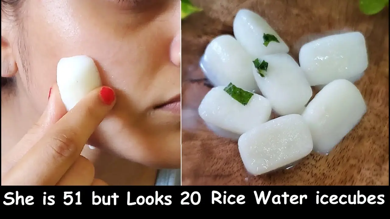 DIY Rice Water Ice cubes for Clear Skin  Shrink Large Pores