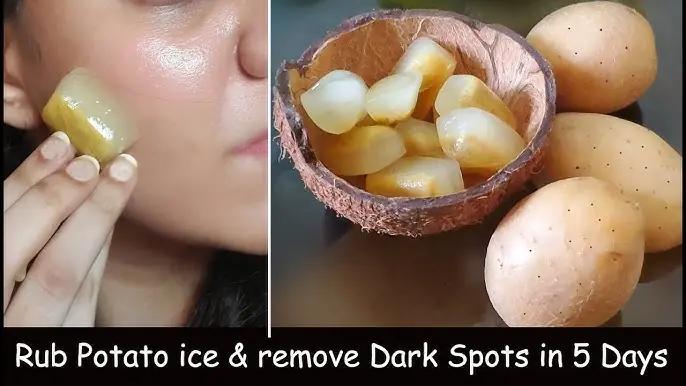 Potato Milk Cubes To Get Spotless Skin