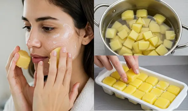 Potato Milk Cubes To Get Spotless Skin