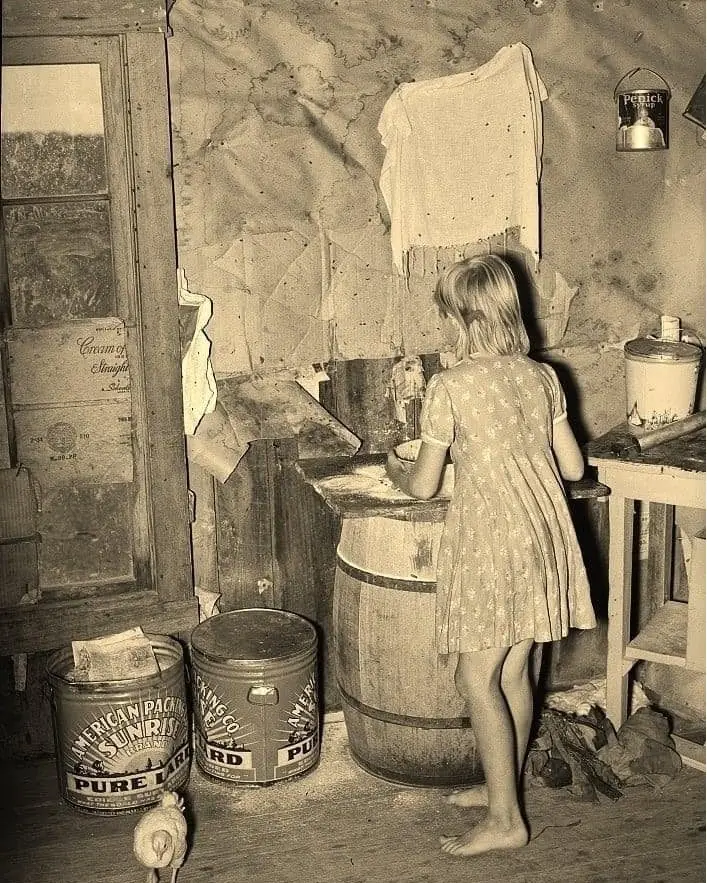 A 1938 Photo of a Young Girl Making Biscuits: Lessons in Resilience from a Tough Generation