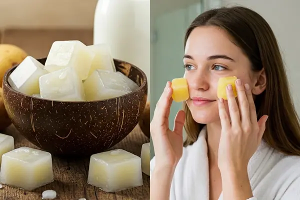 Potato Milk Cubes To Get Spotless Skin