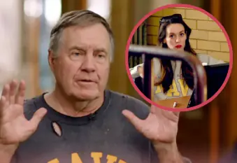 Bill Belichick's girlfriend, Jordon Hudson, interrupts his CBS interview to shut down relationship question