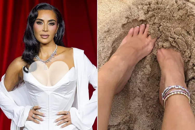 Kim Kardashian Shows Off Diamond Anklets Worth More Than a House: A Luxury Statement on the Beach