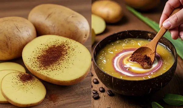 Add potato to coffee to get rid of wrinkles in just 1 week