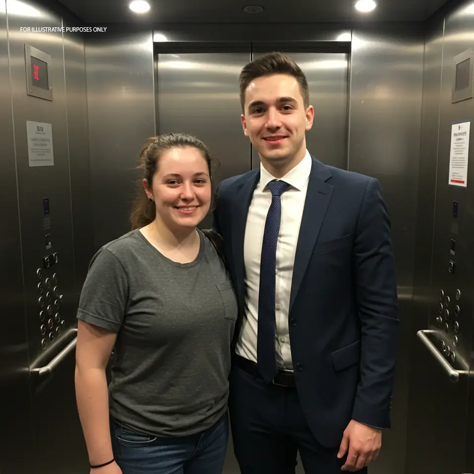 TR@PPED IN AN ELEVATOR WITH A STRANGER - THEN HE ASKED ME TO BE HIS F@KE WEDDING DATE