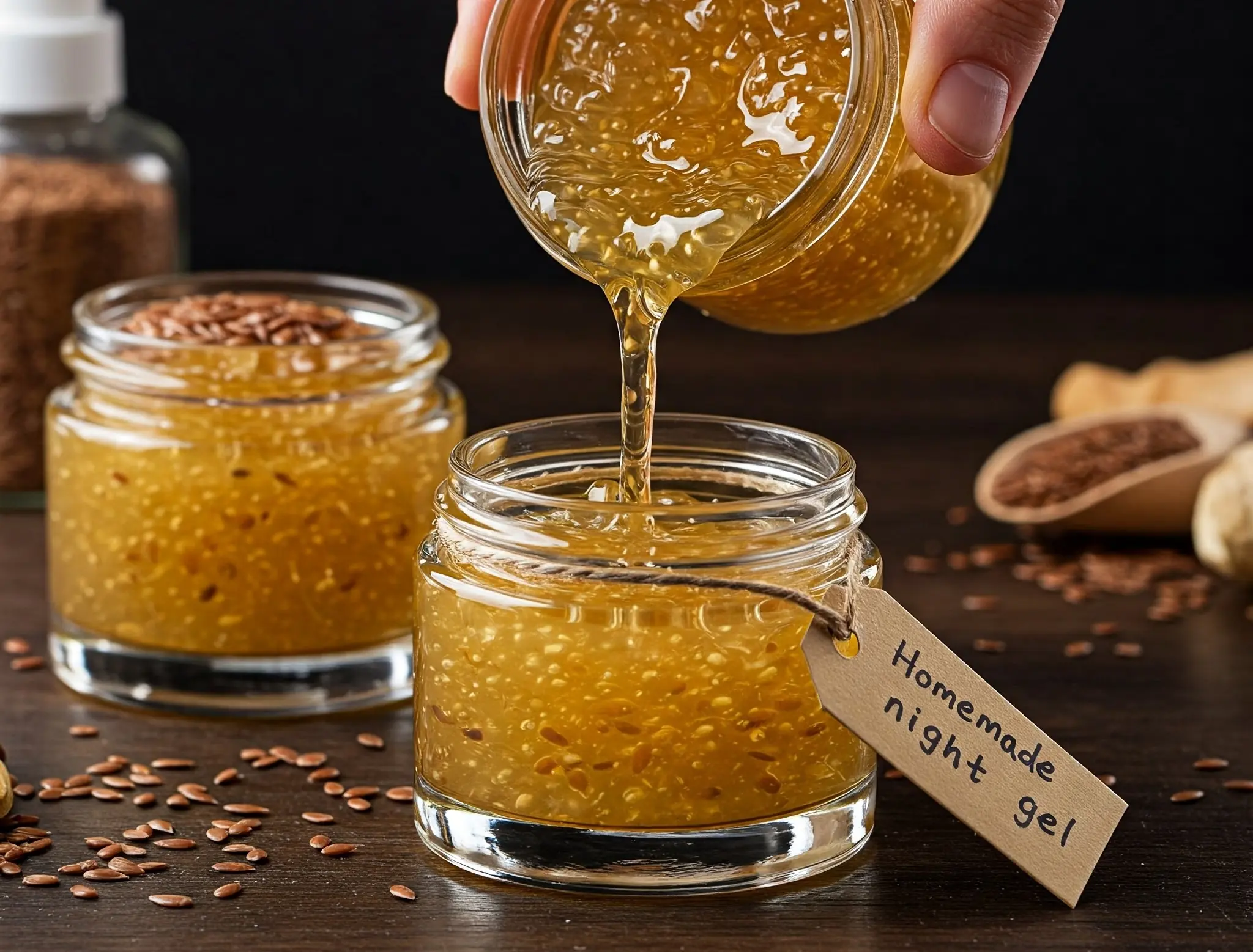 DIY Flaxseed Collagen Night Gel for Hydration and Rejuvenation