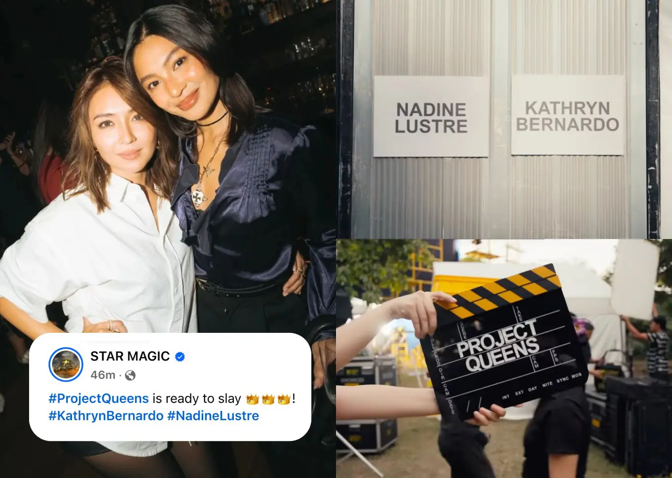 Kathryn Bernardo, Nadine Lustre team up for ‘queenly’ project