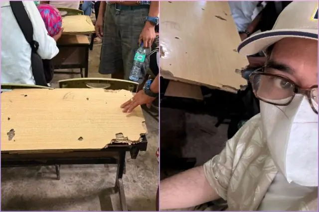 Actor John Arcilla Calls Attention to Poor School Conditions While Voting in the 2025 Midterm Elections