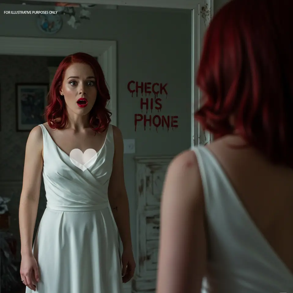 I Found a Message Written in Red Lipstick on the Mirror, Just Hours Before I Said 'I Do'