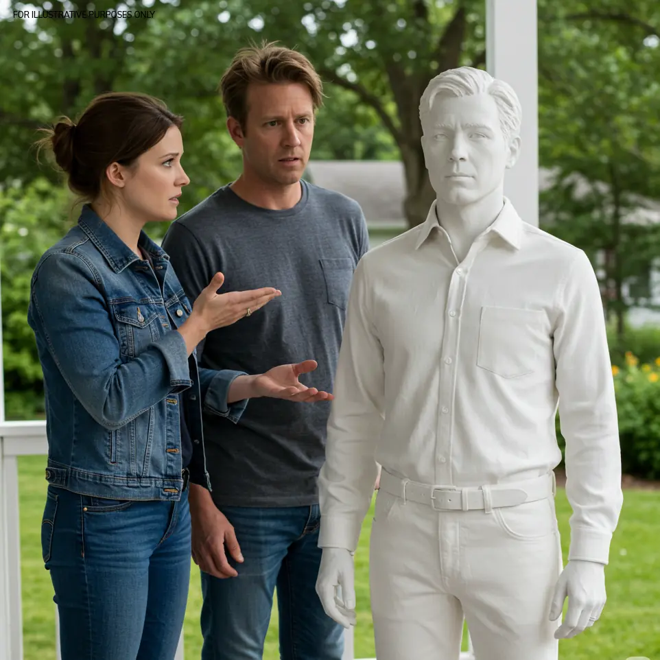 I Found a Life-Sized Statue of My Husband on the Porch, The Sh0cking Truth Shattered My World