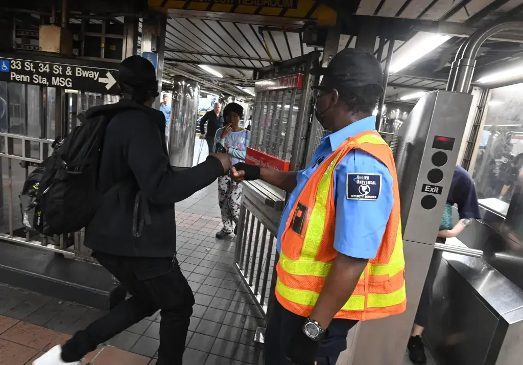 MTA subway guards reportedly holding doors open for fare evaders while sleeping on the job