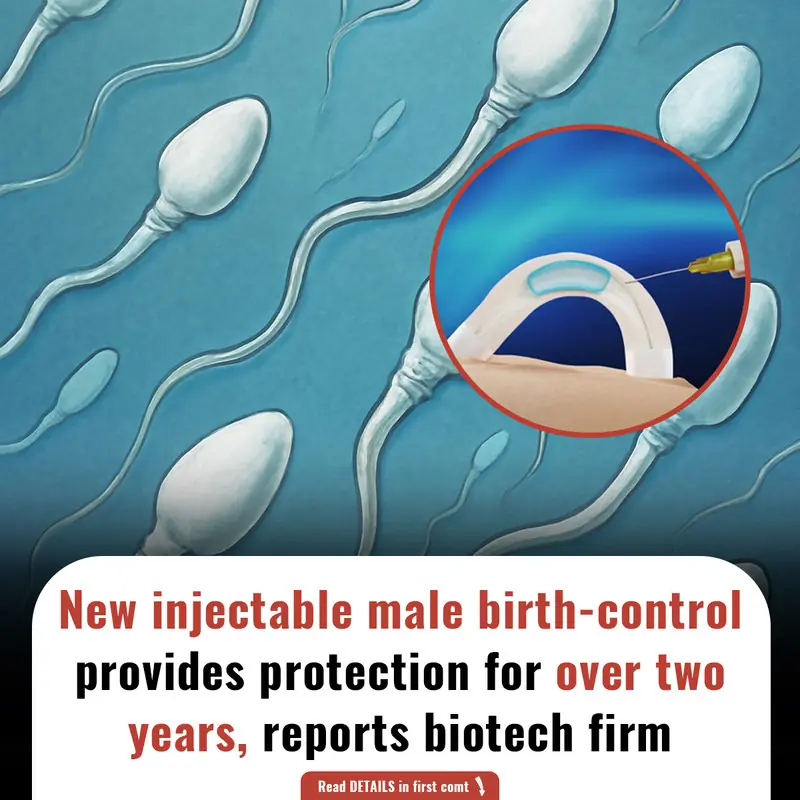 New injectable male birth-control provides protection for over two years, reports biotech firm