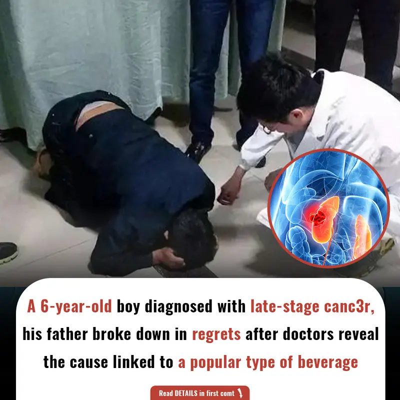 A 6-year-old boy diagnosed with late-stage canc3r, his father regrets after doctors reveal the cause linked to a popular type of beverage