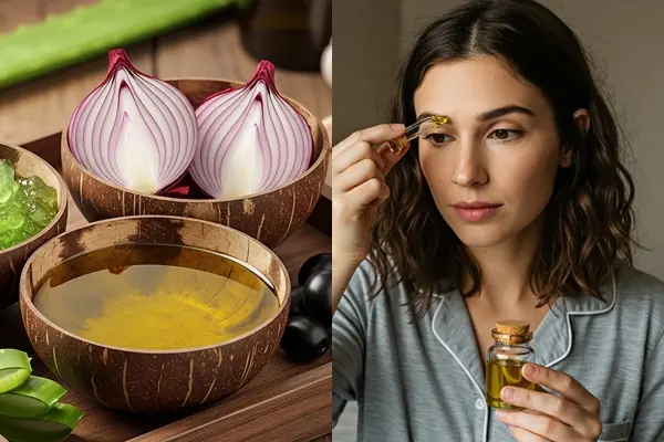 DIY Onion Juice Serum To Grow Thick Eyebrows In Just 1 Week