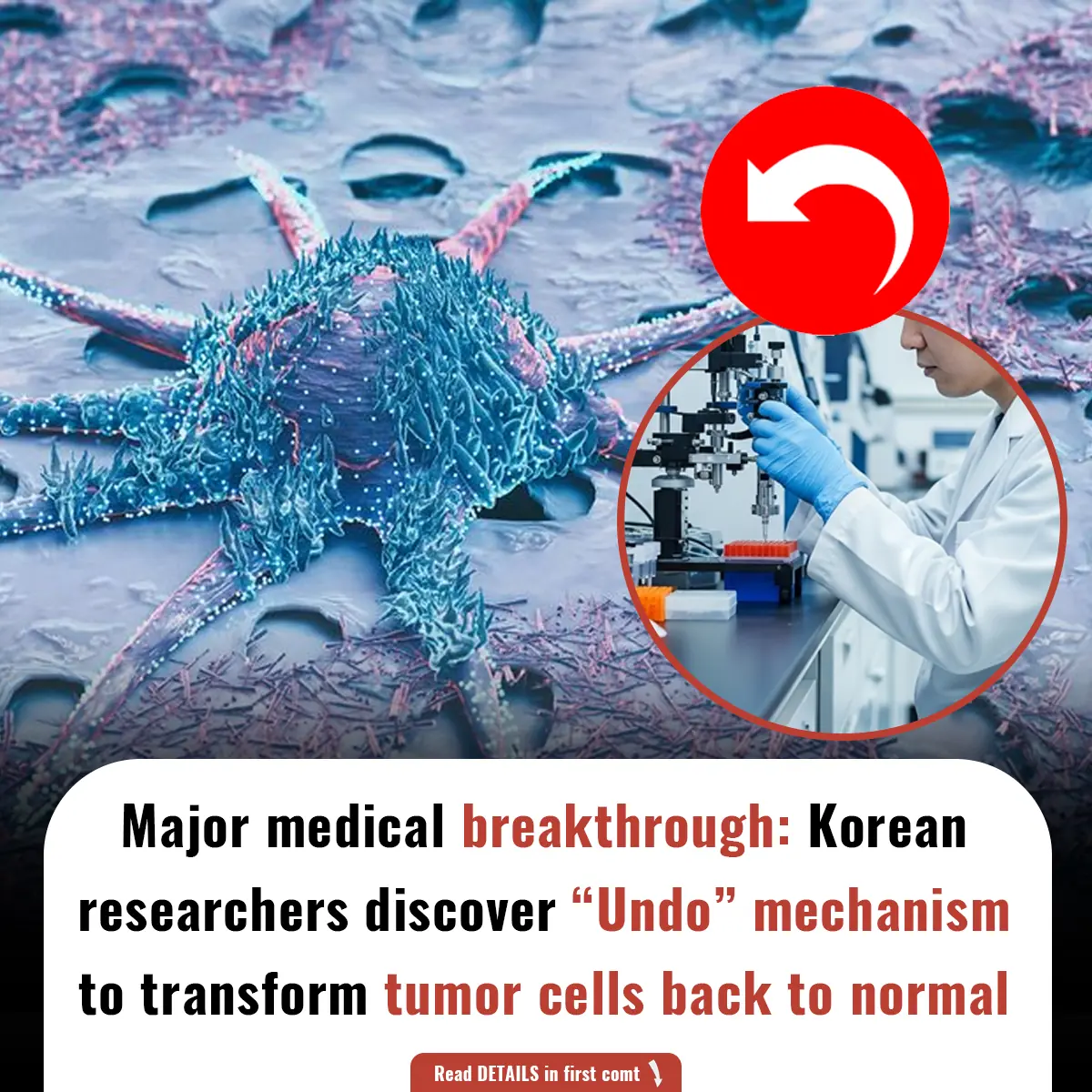 Major medical breakthrough: Korean researchers discover “Undo” mechanism to transform tumor cells back to normal