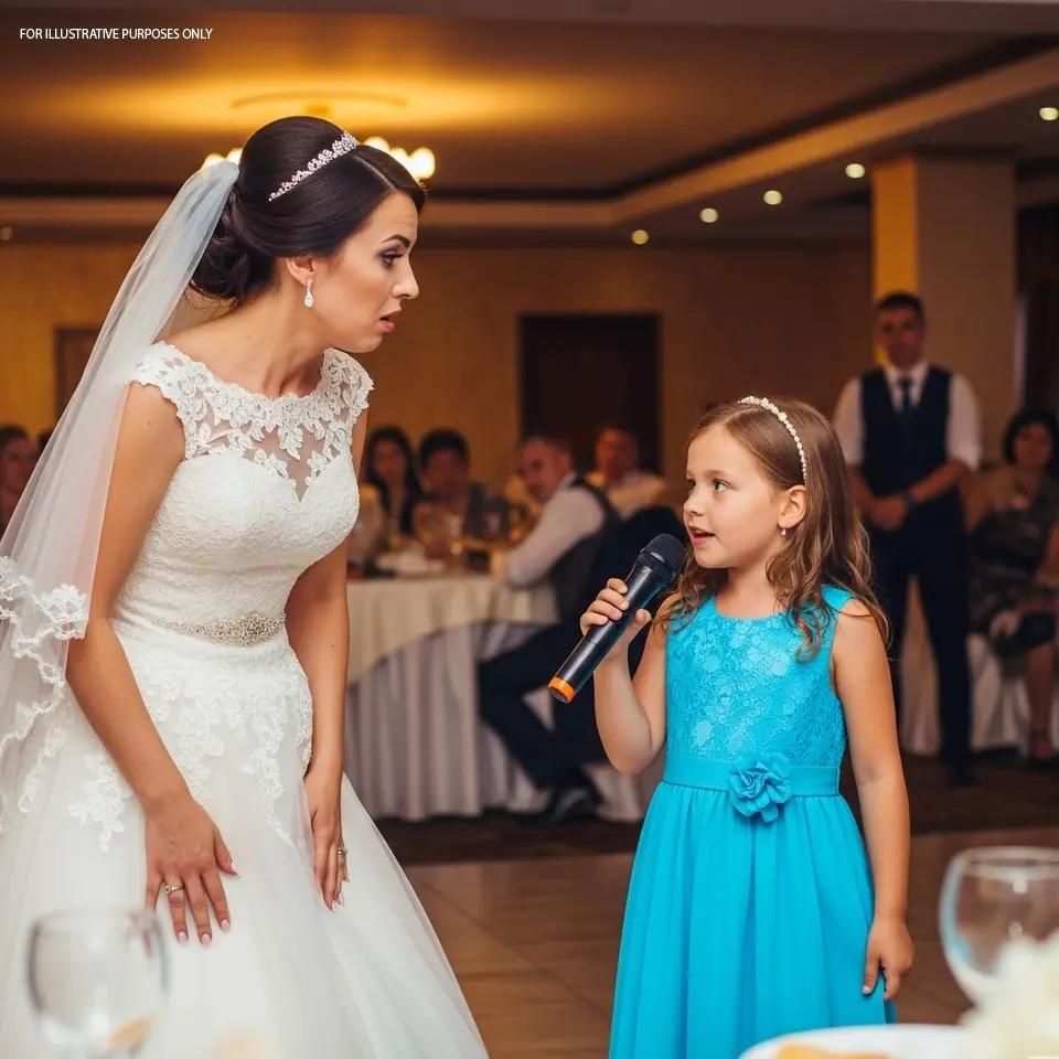At her mother’s wedding, the girl took the microphone to congratulate her but instead showed a sh0cking video.
