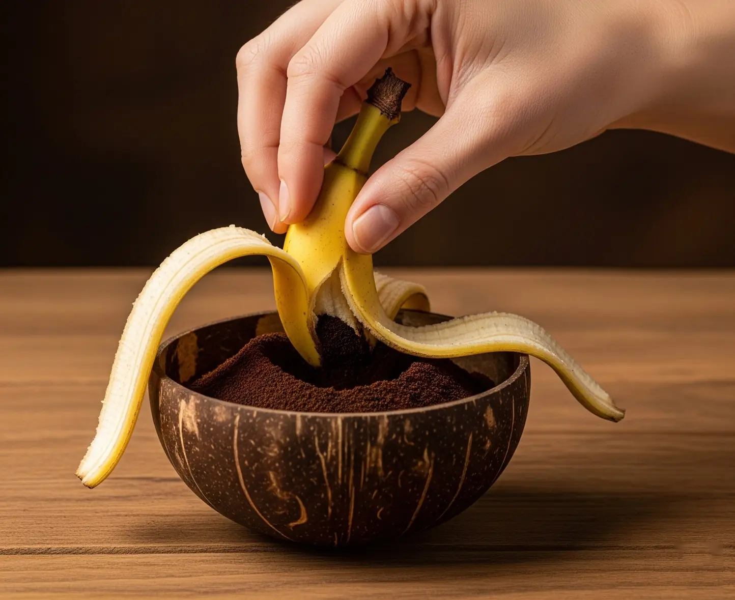 DIY Banana Peel and Coffee Mask for Anti-Aging and Radiant Skin