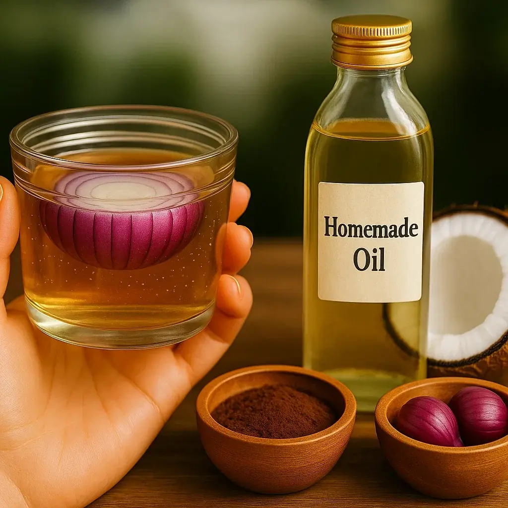 How to use Onion juice & Onion Hair Oil for Hair Growth – Onion Benefits for Hair