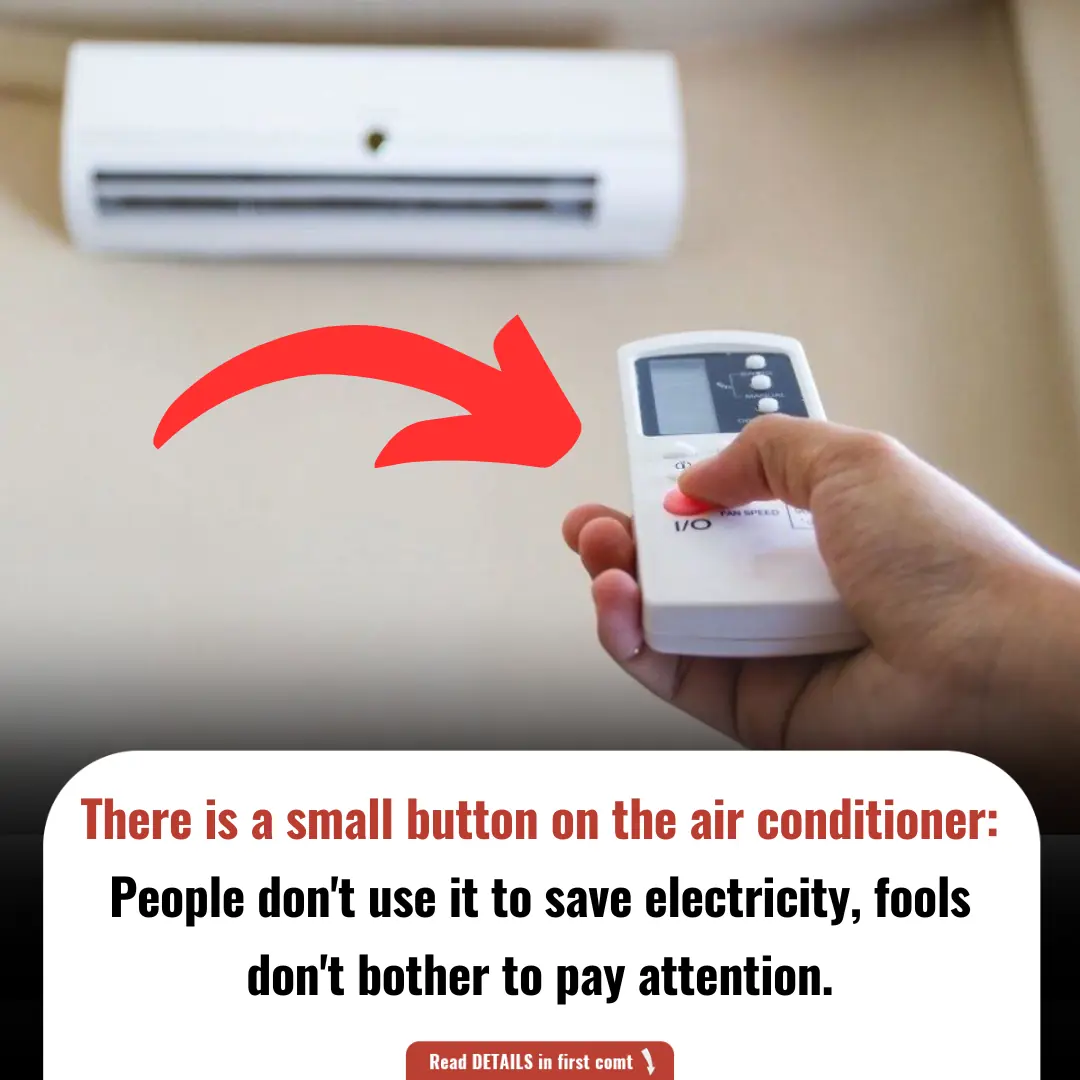 There is a small button on the air conditioner: People don't use it to save electricity, fools don't bother to pay attention.
