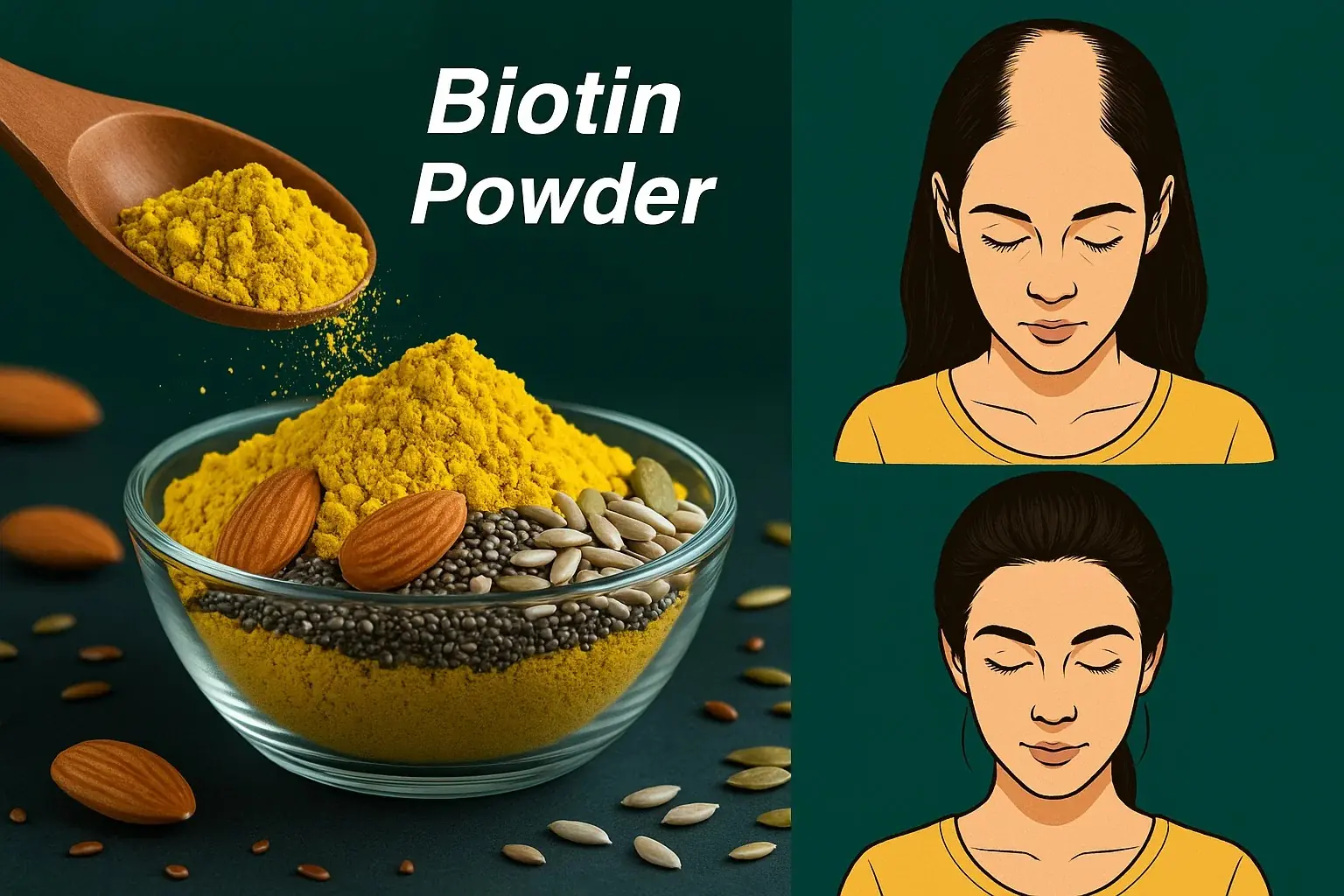 Homemade Biotin Powder for Hair Growth: A Natural Remedy for Thicker, Healthier Hair