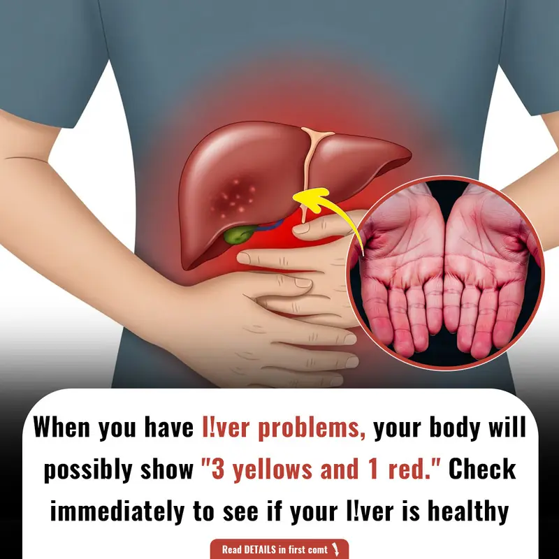 3 Yellow Signs and 1 Red Flag: Check Now to See If Your Liver is Healthy