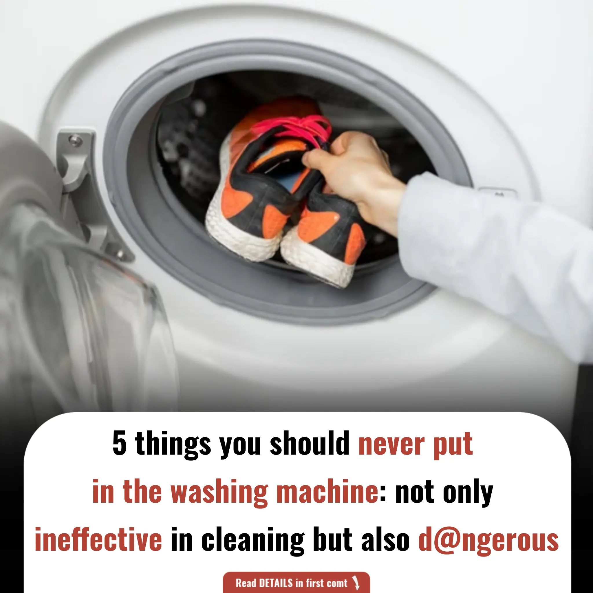 5 Household Items You Should Never Put in the Washing Machine