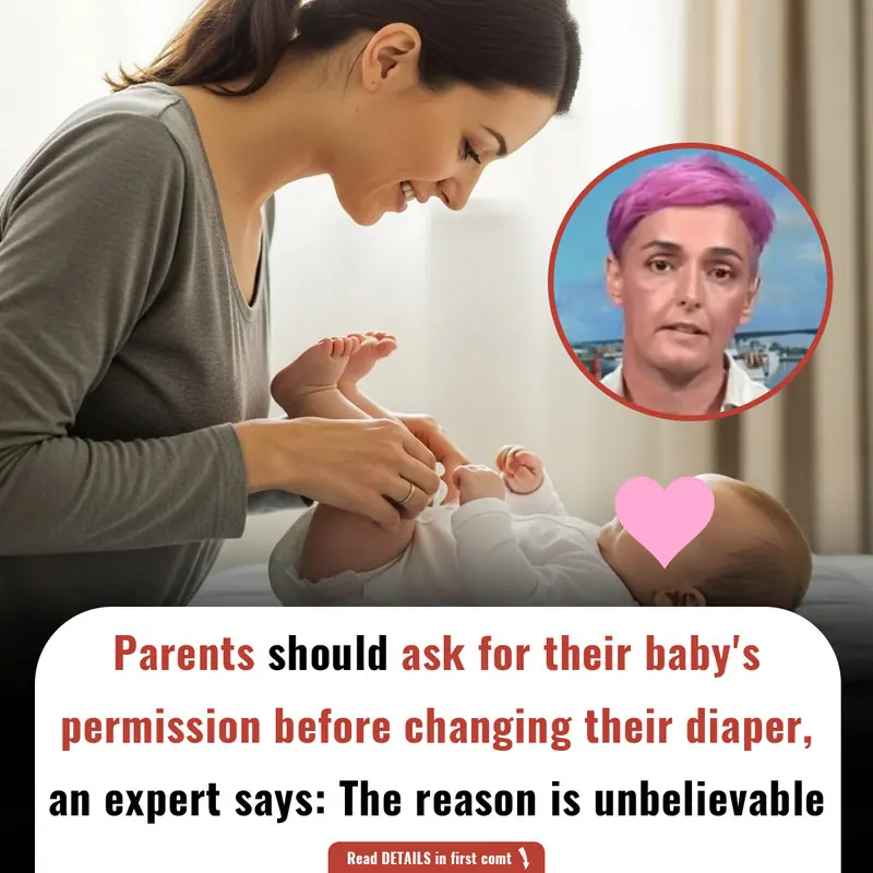 Expert Advocates for Asking Babies' Consent Before Diaper Changes