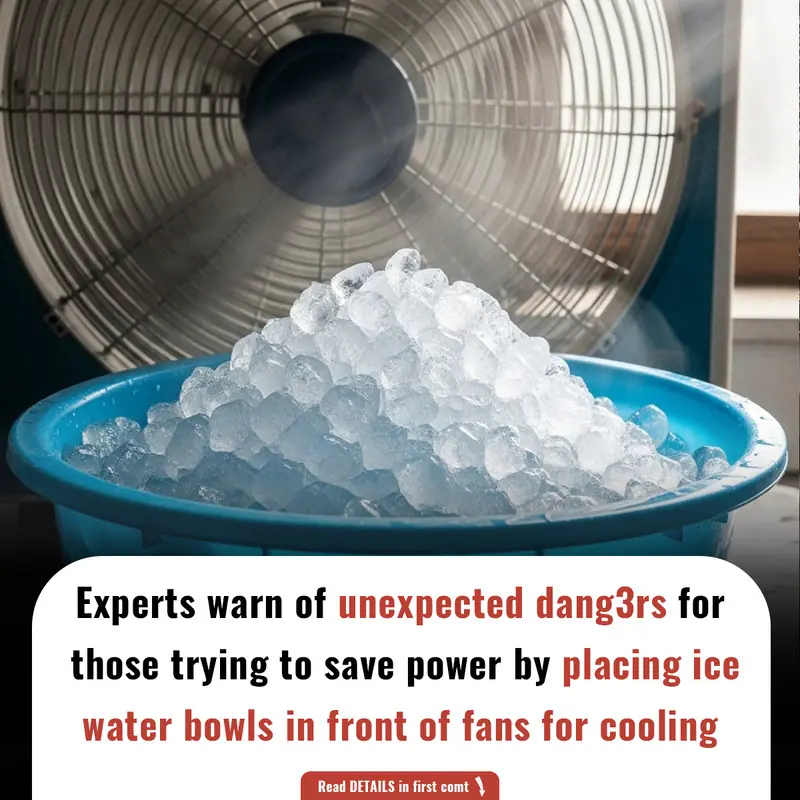 Placing a Bowl of Ice Water in Front of a Fan: Energy-Saving or Health Risk