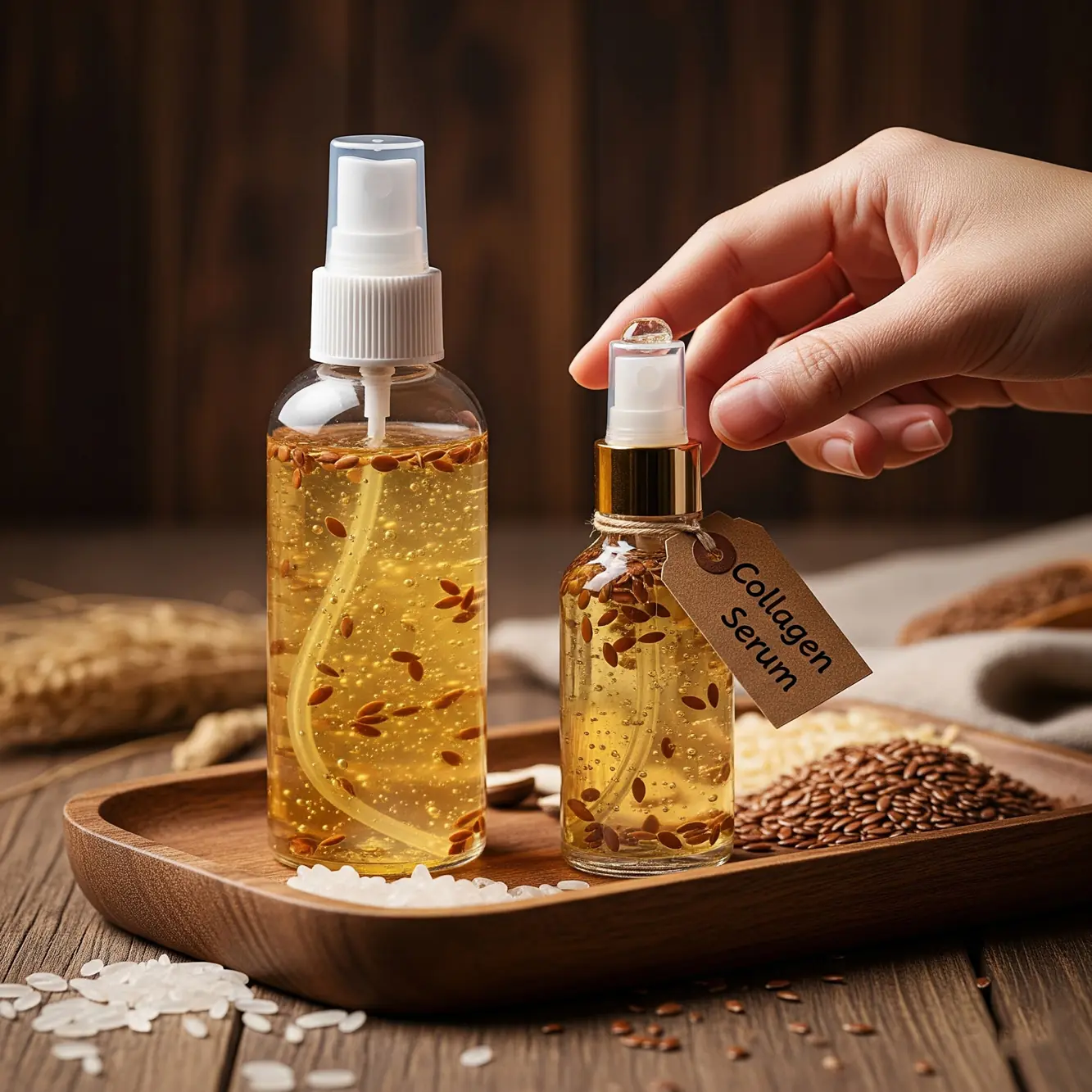 DIY Flaxseed and Rice Anti-Aging Serum: Unlock Youthful, Glowing Skin with Natural Ingredients