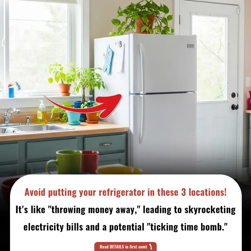 Avoid putting your refrigerator in these 3 locations! It's like "throwing money away," leading to skyrocketing electricity bills and a potential "ticking time bomb."