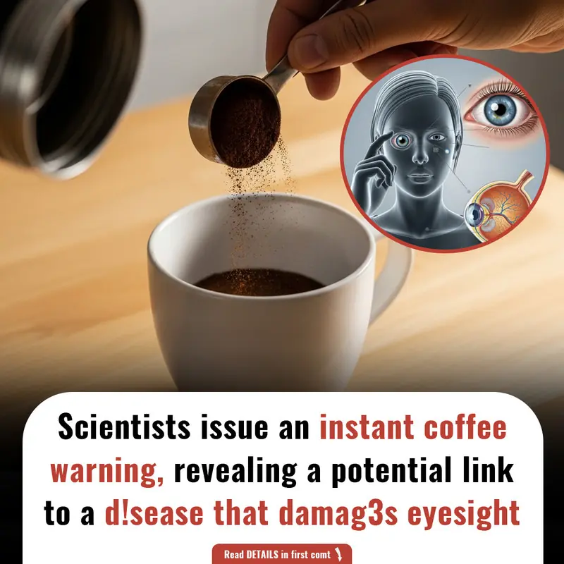 Scientists issue an instant coffee warning, revealing a potential link to a d!sease that damag3s eyesight.