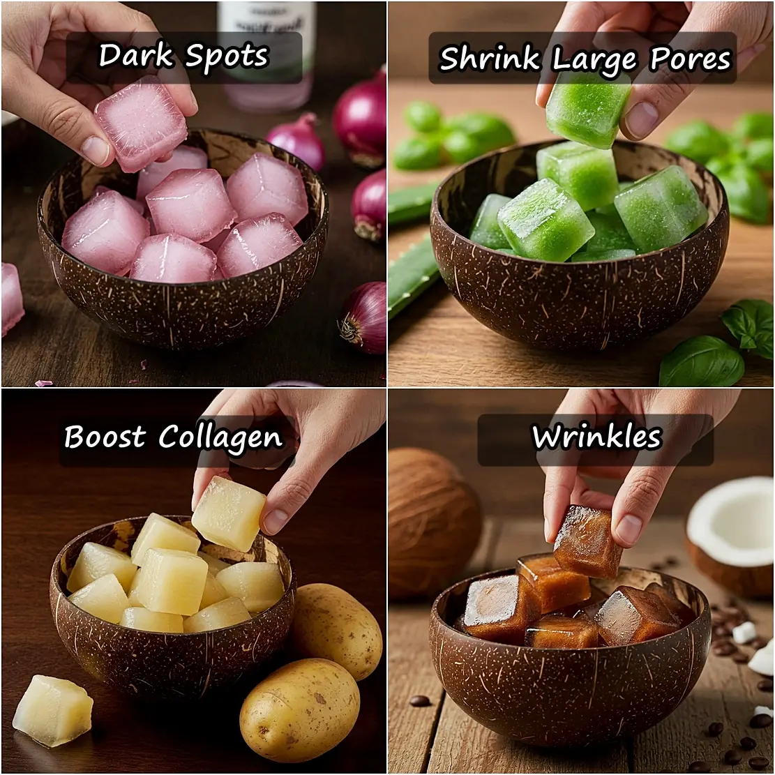 10 DIY Beauty Ice Cubes for Glowing Skin, Acne, and Anti-Aging