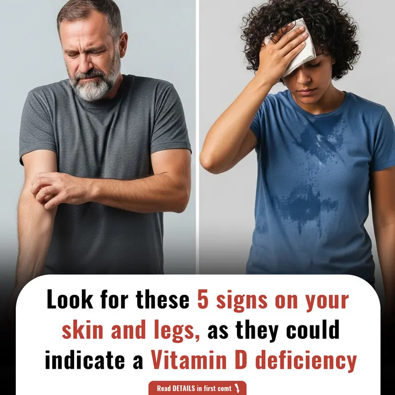 Look for these 5 signs on your skin and legs, as they could indicate a Vitamin D deficiency.