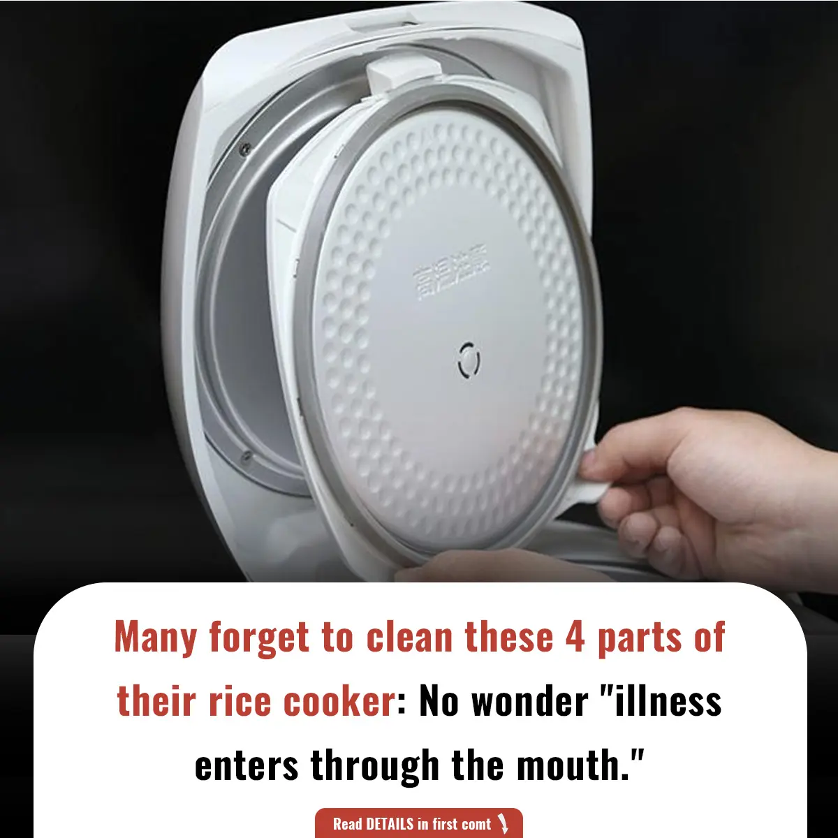 Many forget to clean these 4 parts of their rice cooker: No wonder "illness enters through the mouth."