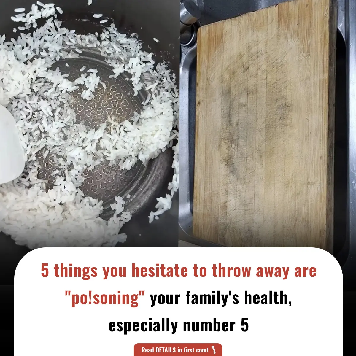 5 things you hesitate to throw away are "po!soning" your family's health, especially number 5