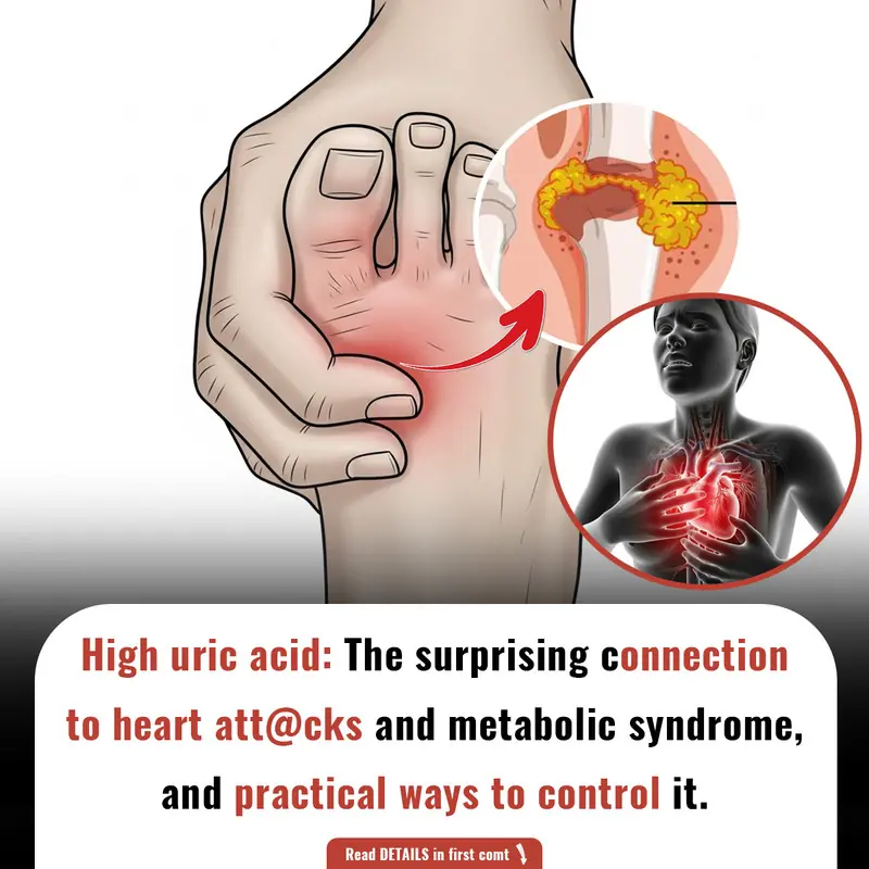 High uric acid: The surprising connection to heart att@cks and metabolic syndrome, and practical ways to control it.