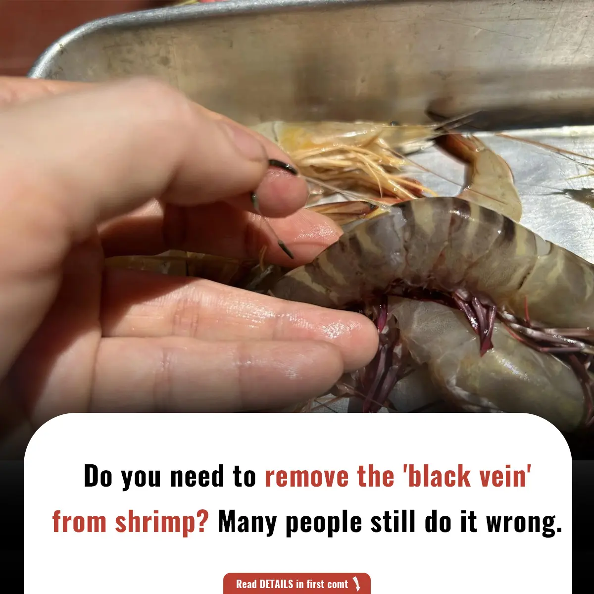 Do you need to remove the 'black vein' from shrimp? Many people still do it wrong.