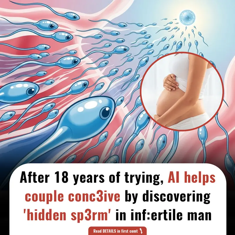 After 18 years of trying, AI helps couple conc3ive by discovering 'hidden sp3rm' in inf:ertile man.