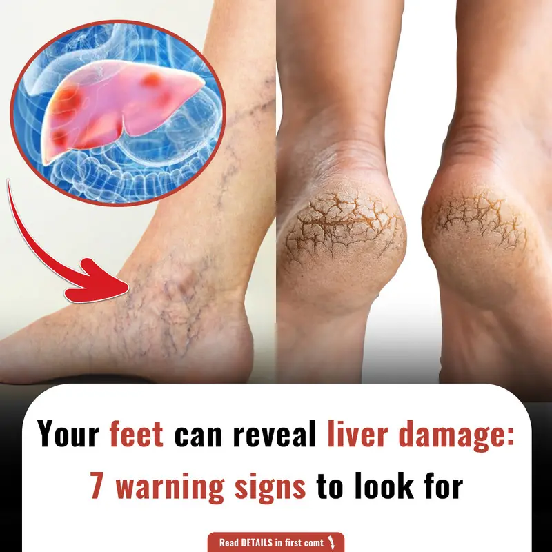 Your feet can reveal liver damage: 7 warning signs to look for.