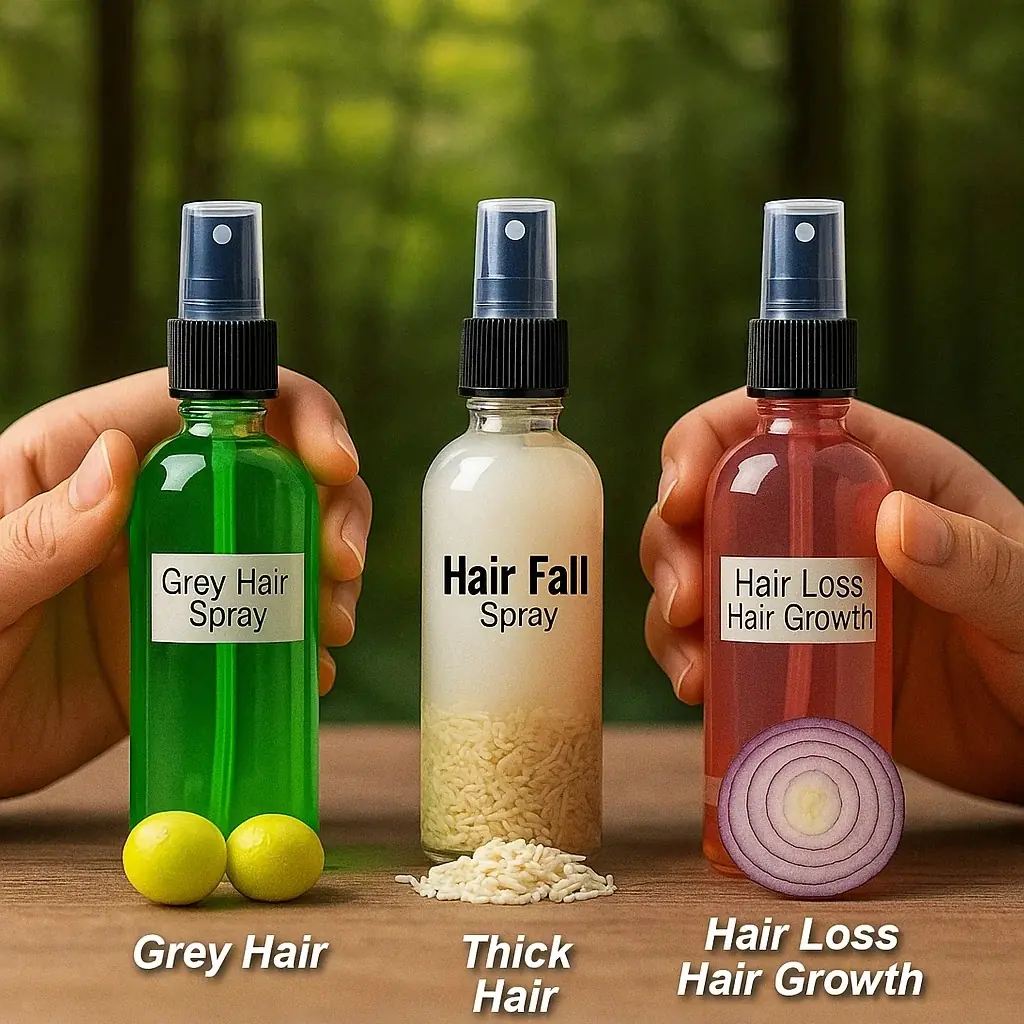 5 Natural DIY Hair Sprays for Promoting Hair Growth, Reducing Thinning, and Tackling Scalp Issues