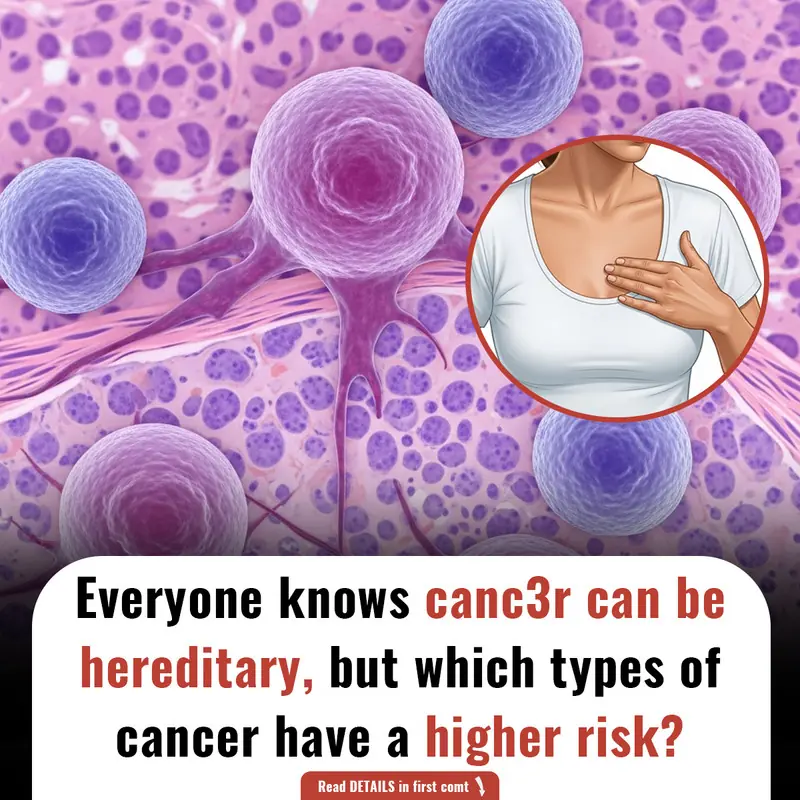 Everyone knows canc3r can be hereditary, but which types of cancer have a higher risk?