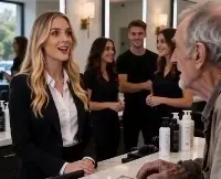 Part 2 : The salon held its breath.