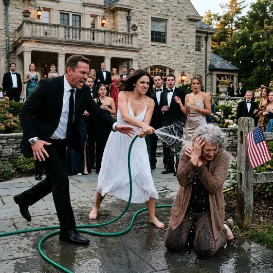 "BEGGARS DON'T GET MARRIED HERE:" BRIDE SPRAYS HOMELESS WOMAN, DOESN'T KNOW IT'S HER BILLIONAIRE MOTHER-IN-LAW