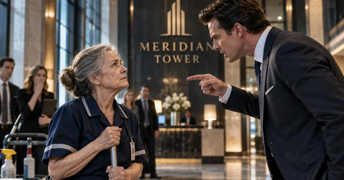 They Humiliated a 62-Year-Old Janitor—Then Discovered She Controlled the Entire Tower