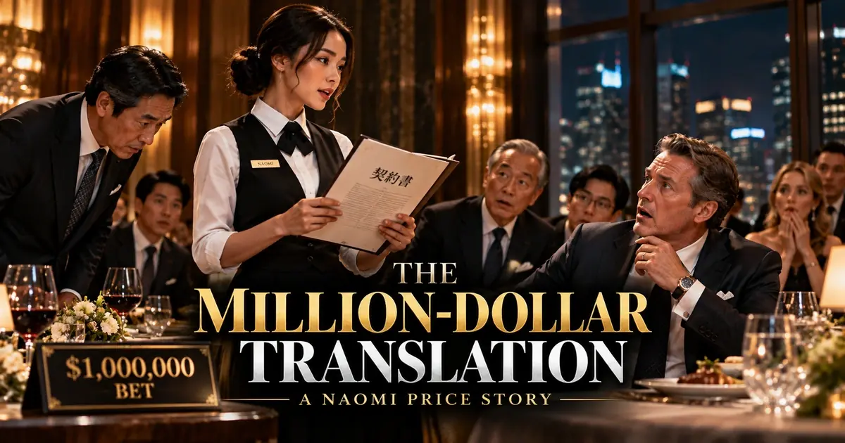 Millionaire Bet $1 Million That a Waitress Couldn't Speak Japanese—Her Reply Left the Entire Room Speechless