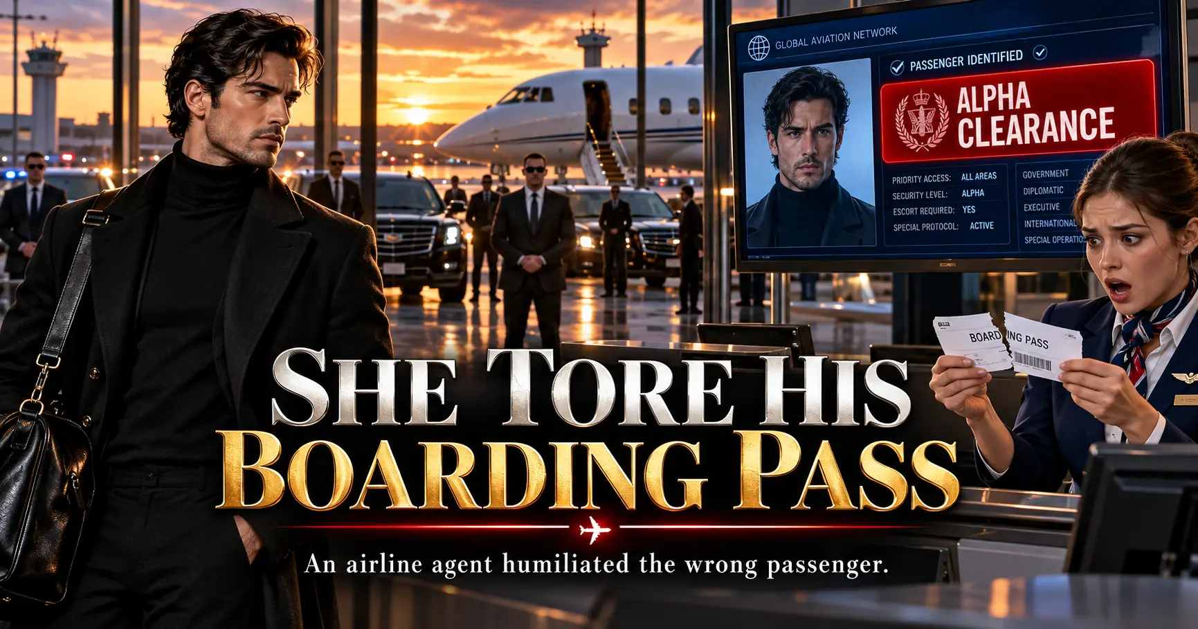 SHE TORE HIS BOARDING PASS