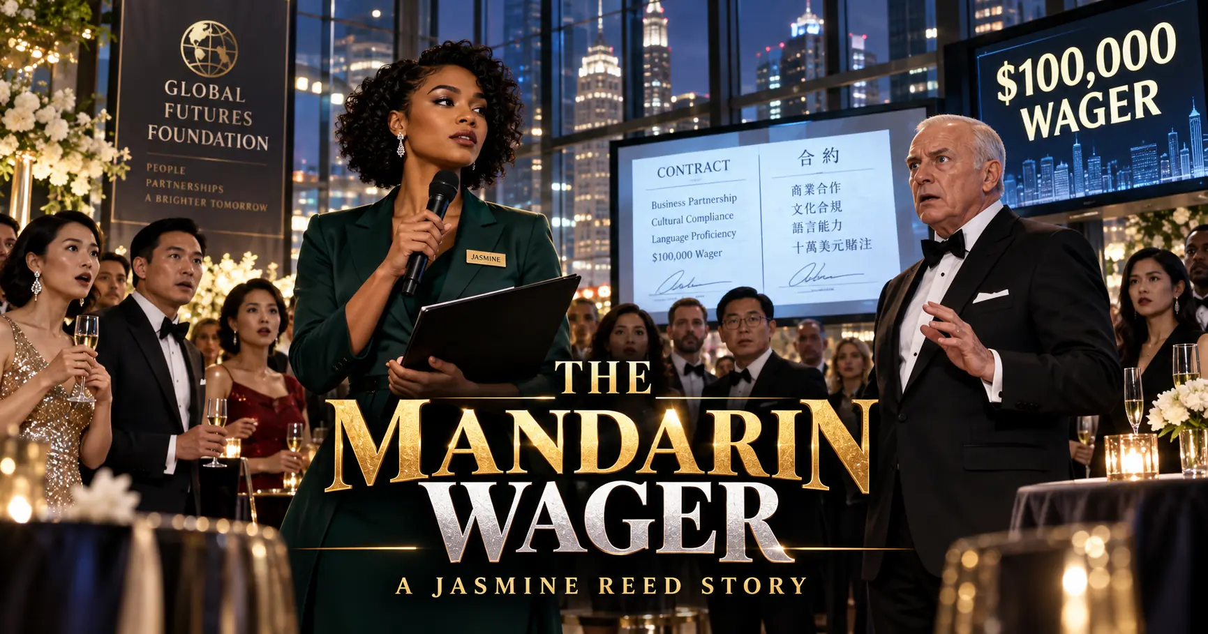 Millionaire Bet $100,000 That a Black Waitress Couldn't Speak Mandarin—Her Reply Made the Entire Room Stand Up