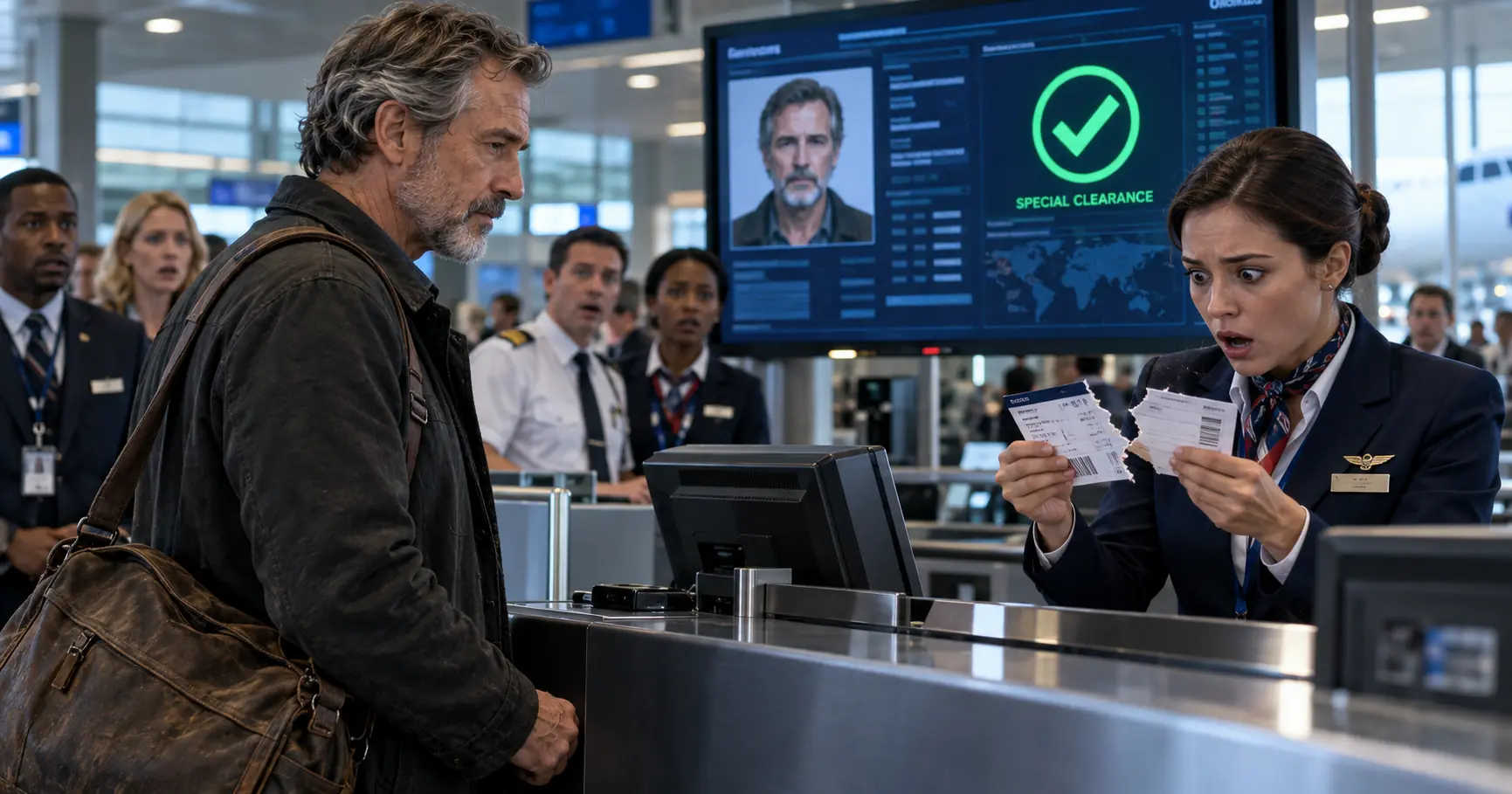 Airline Agent Ripped Up an Older Man's Ticket—Then His Secret Clearance Revealed What He Was Carrying