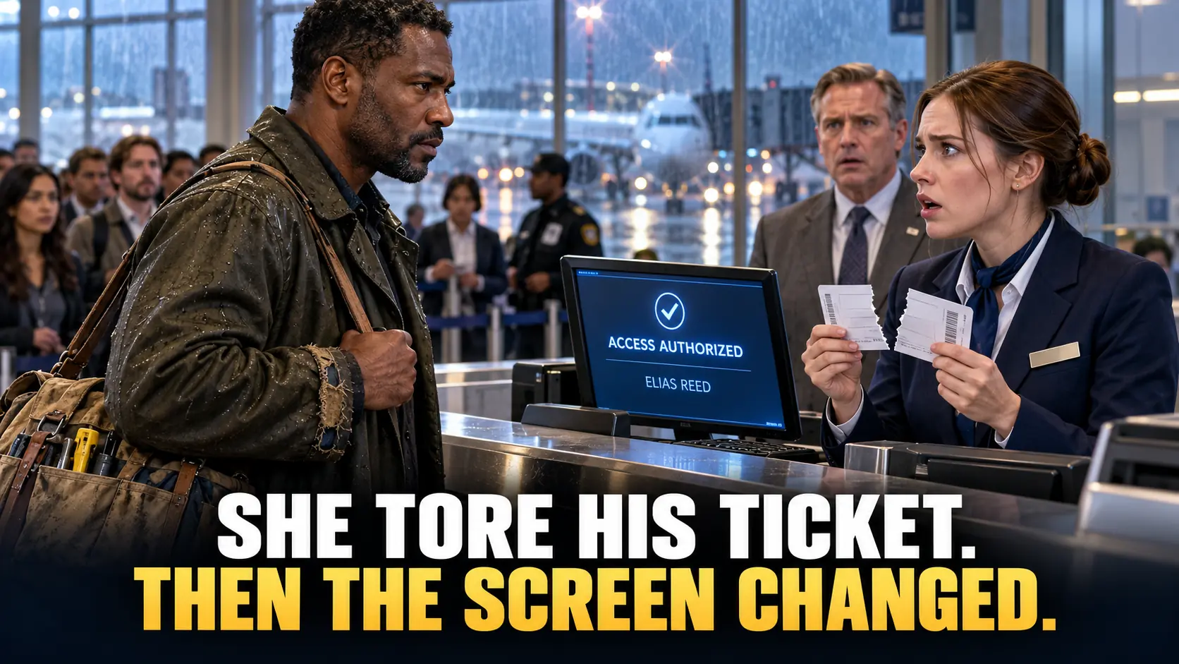 An Airline Agent Tore His Boarding Pass—Then the Screen Revealed Who She Had Turned Away