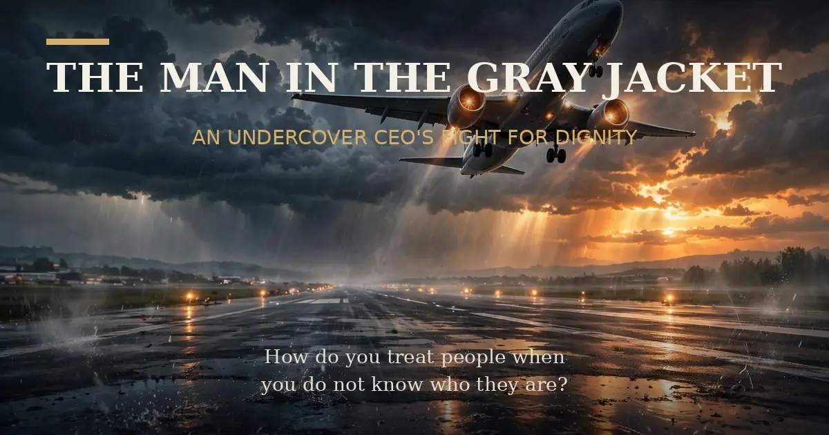 THE MAN IN THE GRAY JACKET